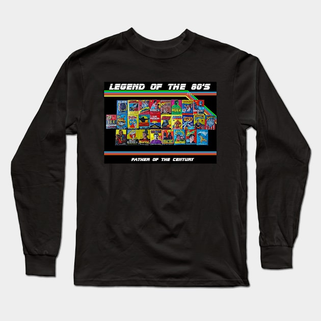 Nostalgic Gift For Dad| Retro Gift| 1980's| 80's Cartoons| 80's Movies Long Sleeve T-Shirt by Rivenfalls